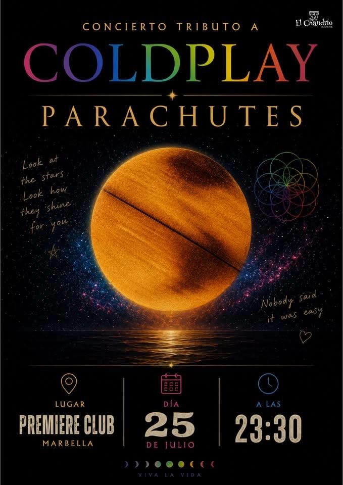 Tributo Coldplay. Parachutes en Marbella.