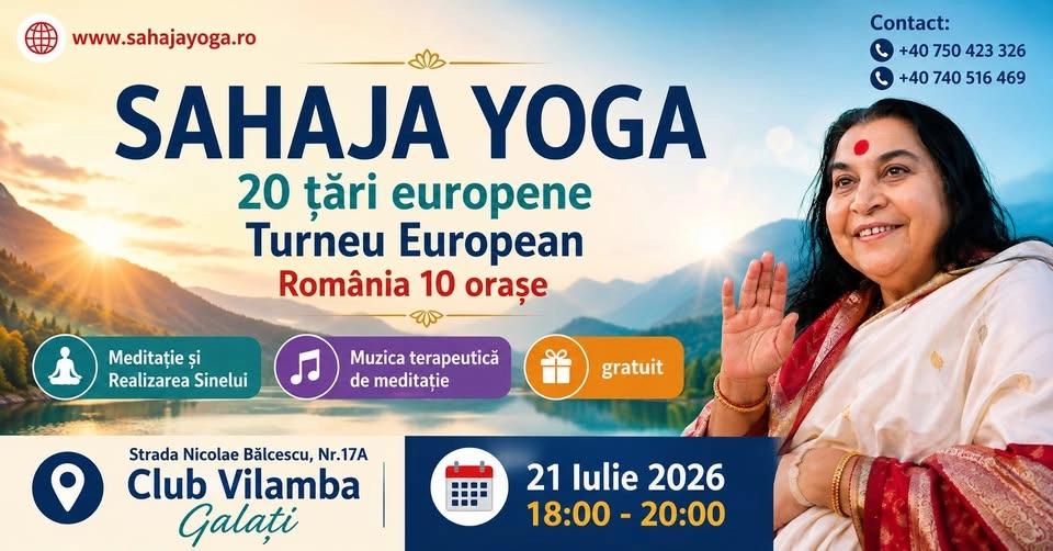 Concert de muzică terapeutică și meditație introductivă în Sahaja Yoga