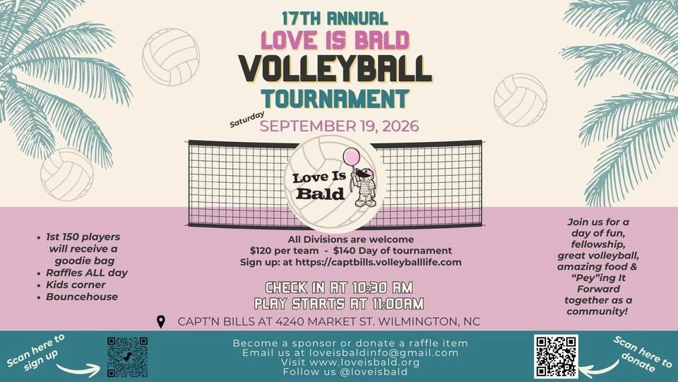 17th Annual Love Is Bald Volleyball Tournament