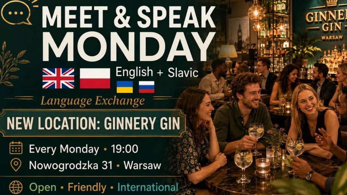 🤝💬 Meet & Speak Monday: English + Slavic 🌍🇵🇱🇺🇦🇬🇧🇷🇺🌍