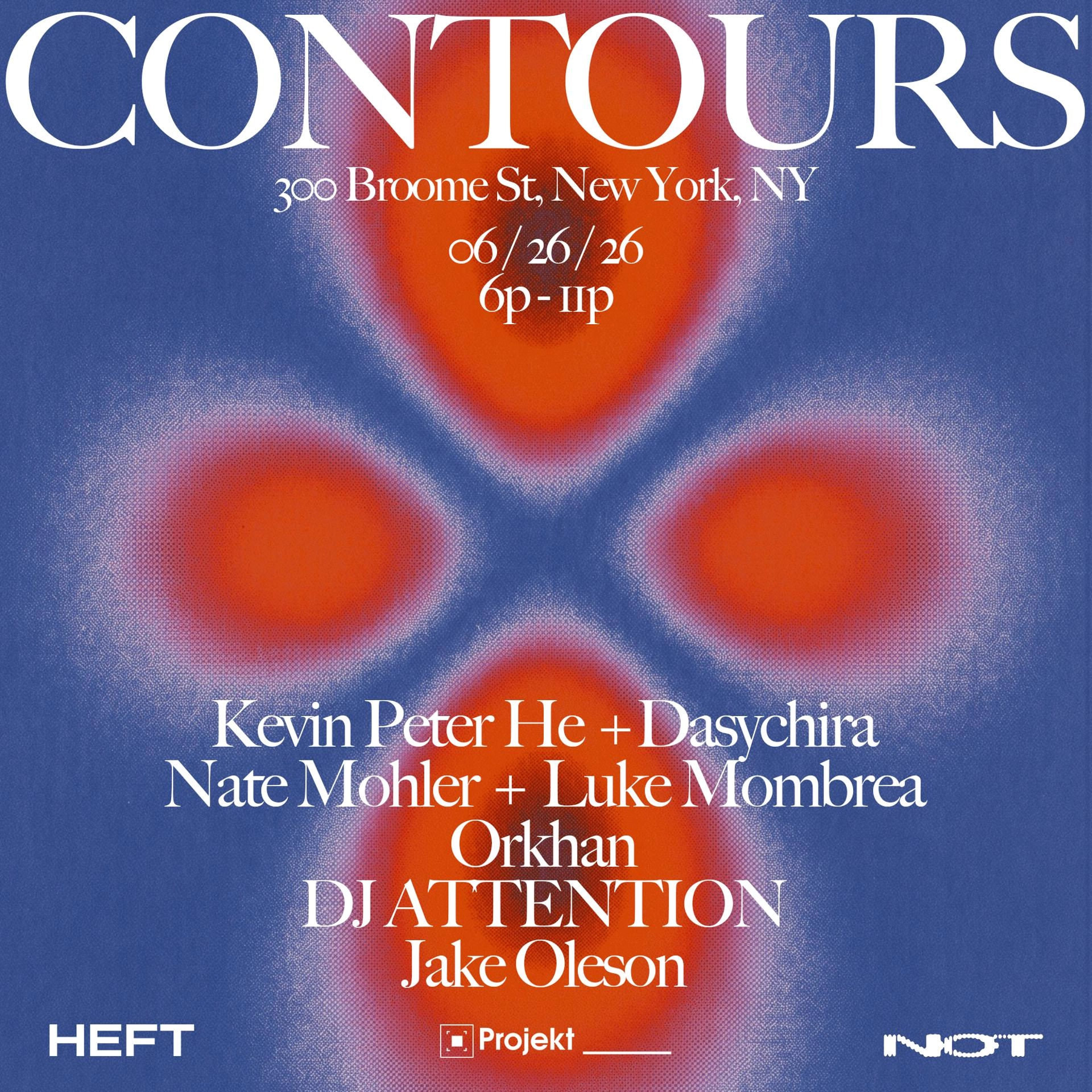 Heft TRANSMISSION: CONTOURS ft. Kevin Peter He, Dasychira, Jake Oleson, Nate Mohler, Luke Mombrea & Orkhan