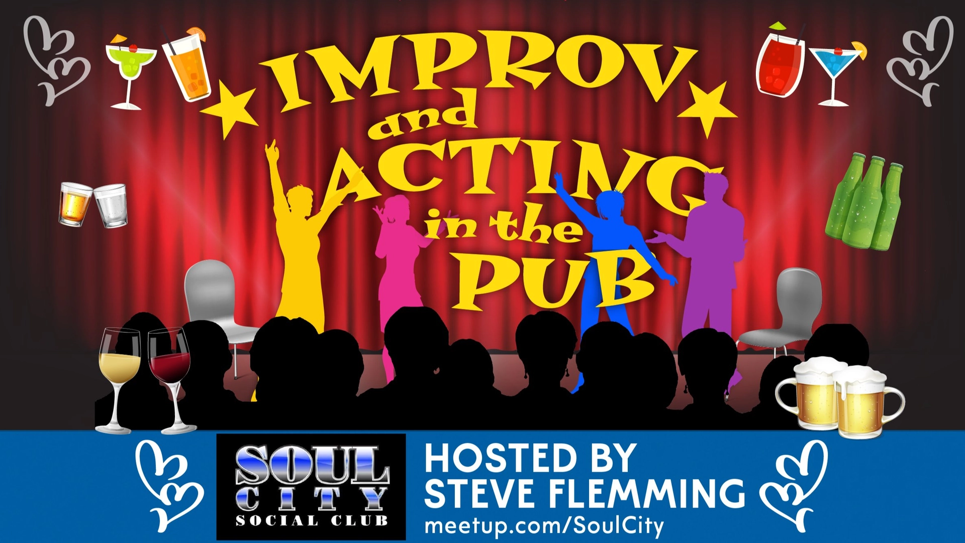 IMPROV and ACTING in the PUB (with Optional Dinner Party After)