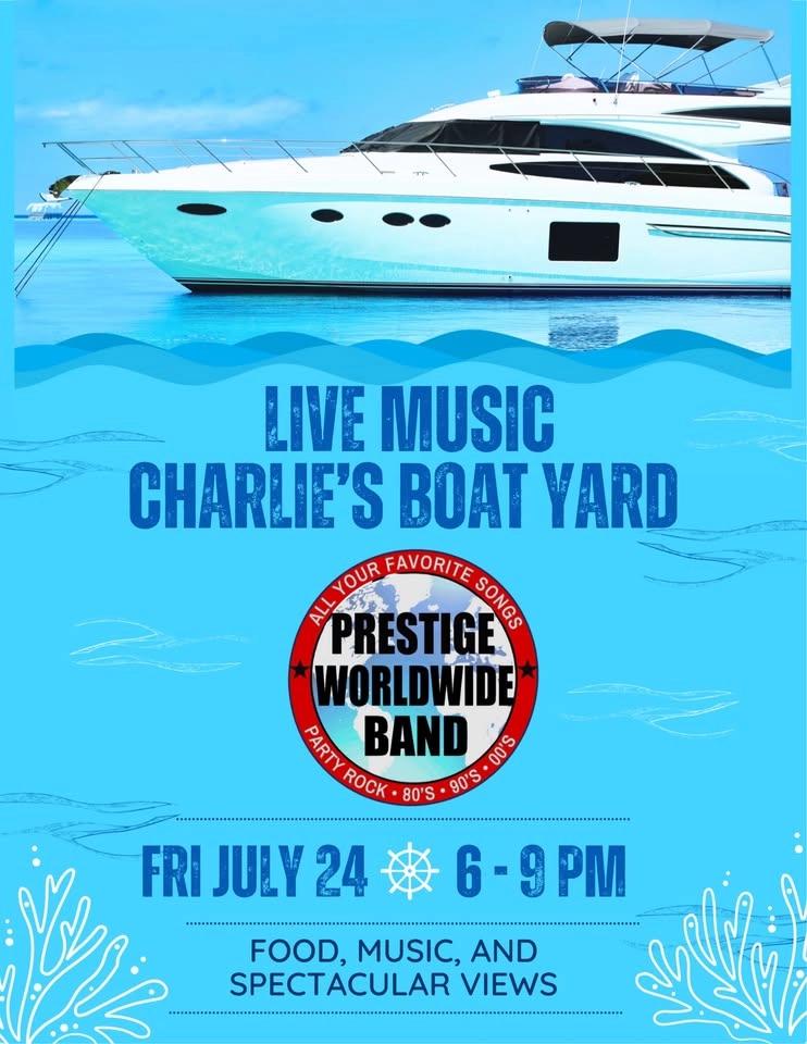 90’s / 00’s Night w Prestige Worldwide Band at Charlie’s Boat Yard