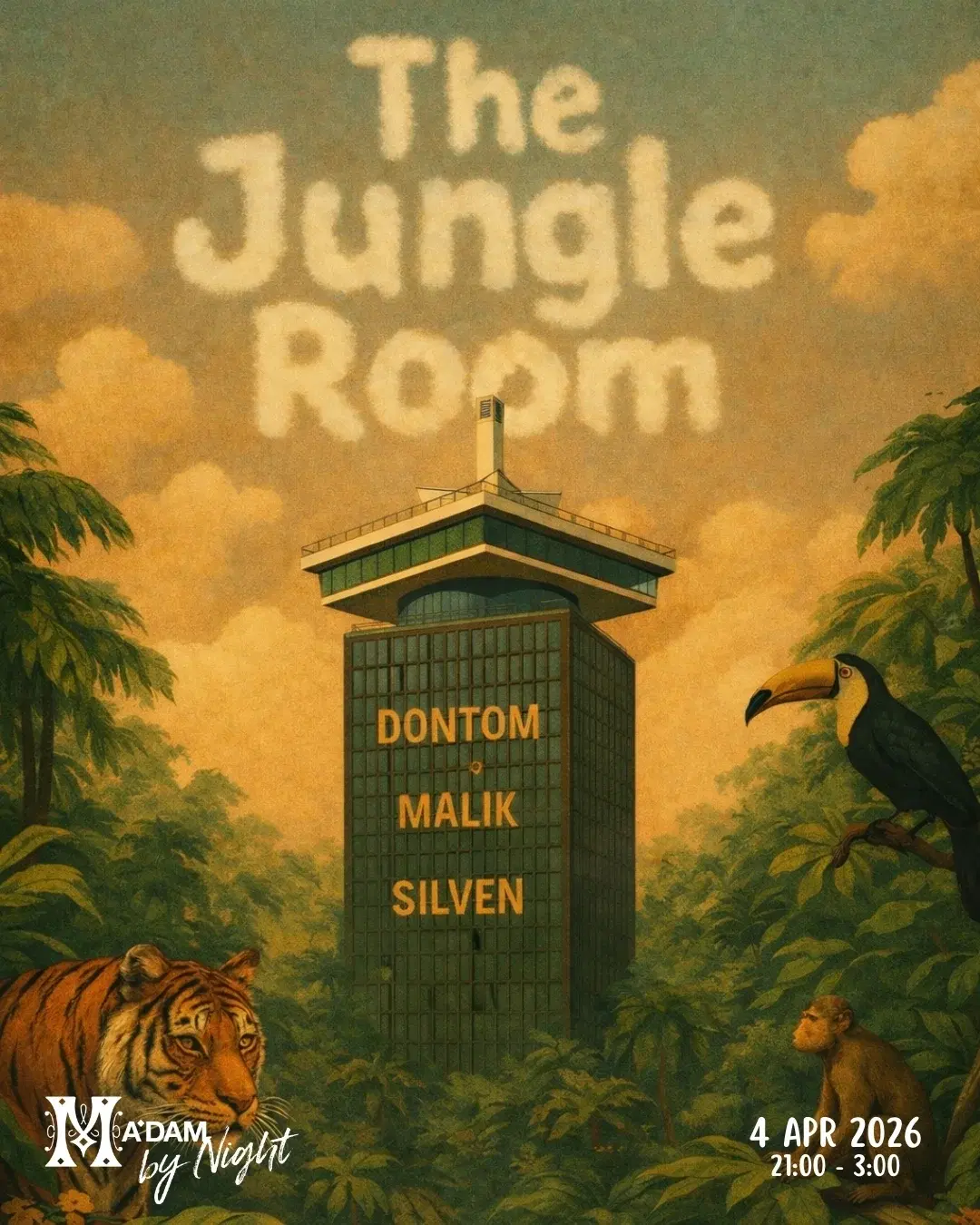 Madam by Night invites: The Jungle Room