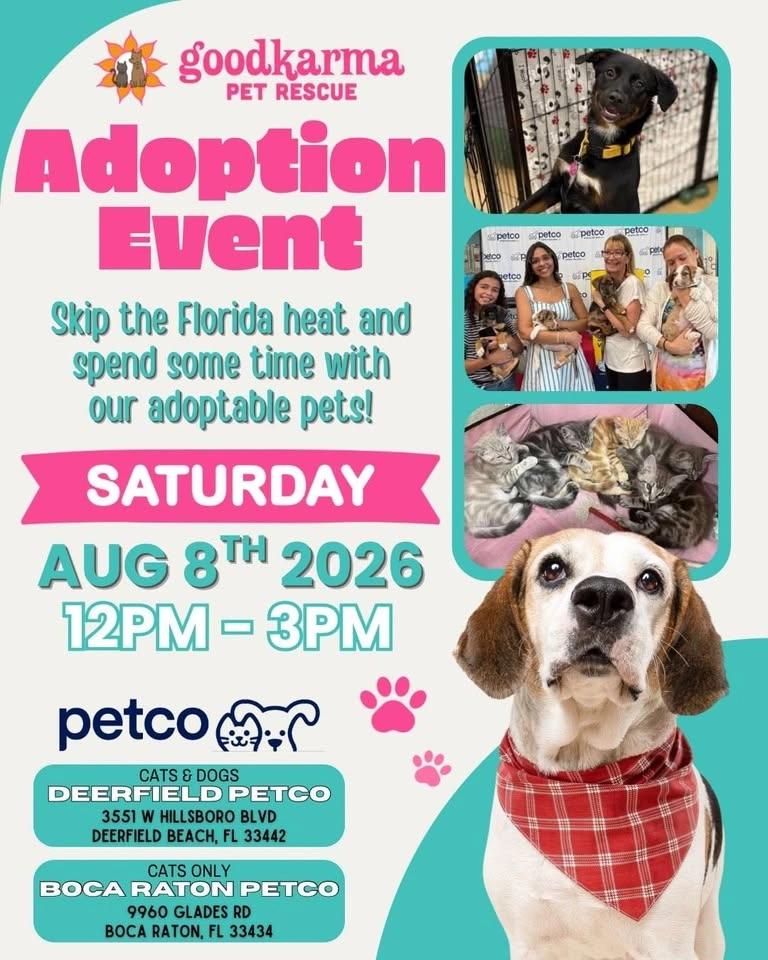 Adoption Event @ Petco Deerfield Beach & Boca Raton