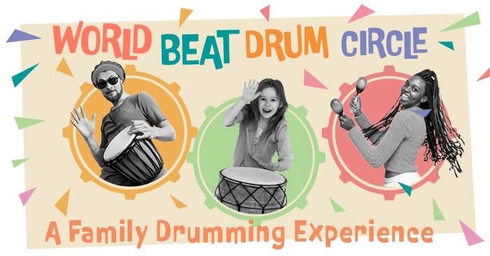 World Beat Drum Circle: A Family Drumming Experience