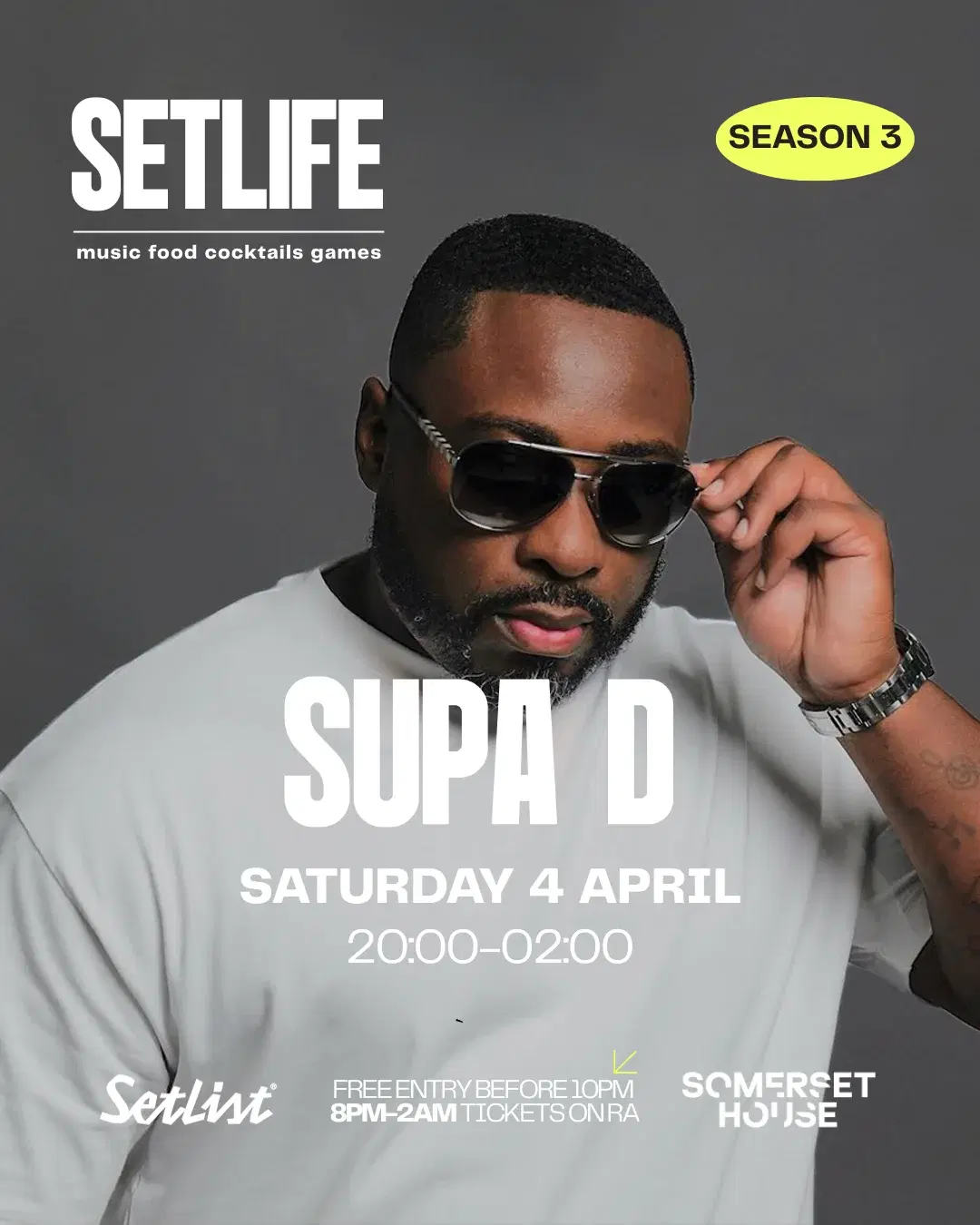 SETLIFE presents SUPA D: APRIL 4