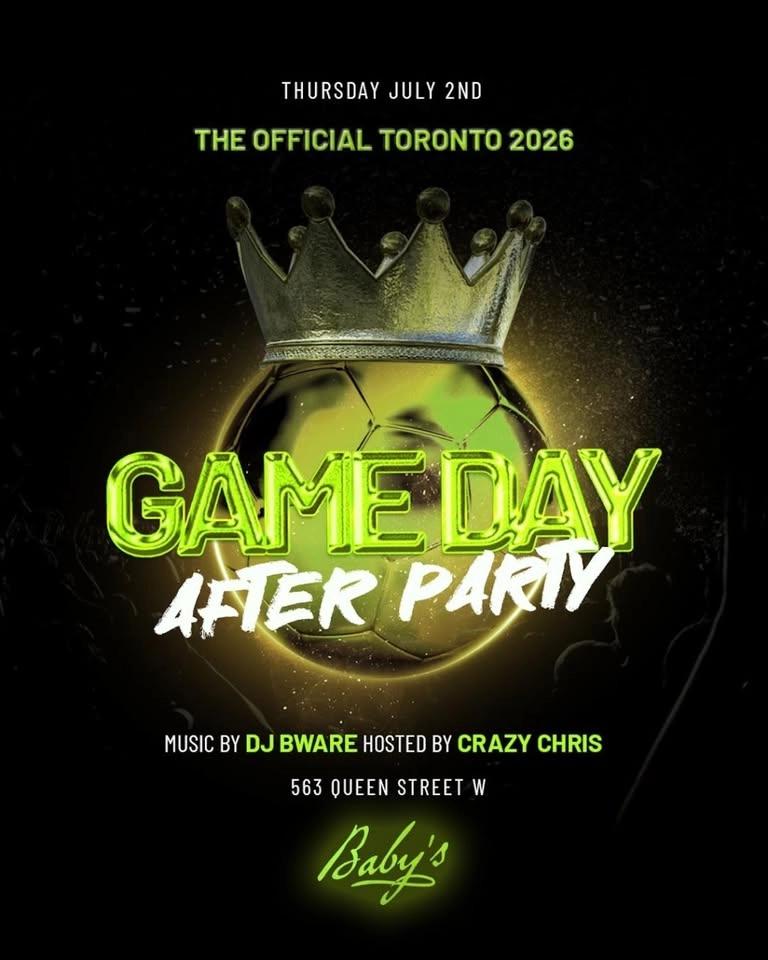OFFICIAL TORONTO 2026 GAME DAY PARTY WC SEND OFF