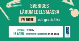 Träffa oss på Sveriges Läromedelsmässa i Uppsala