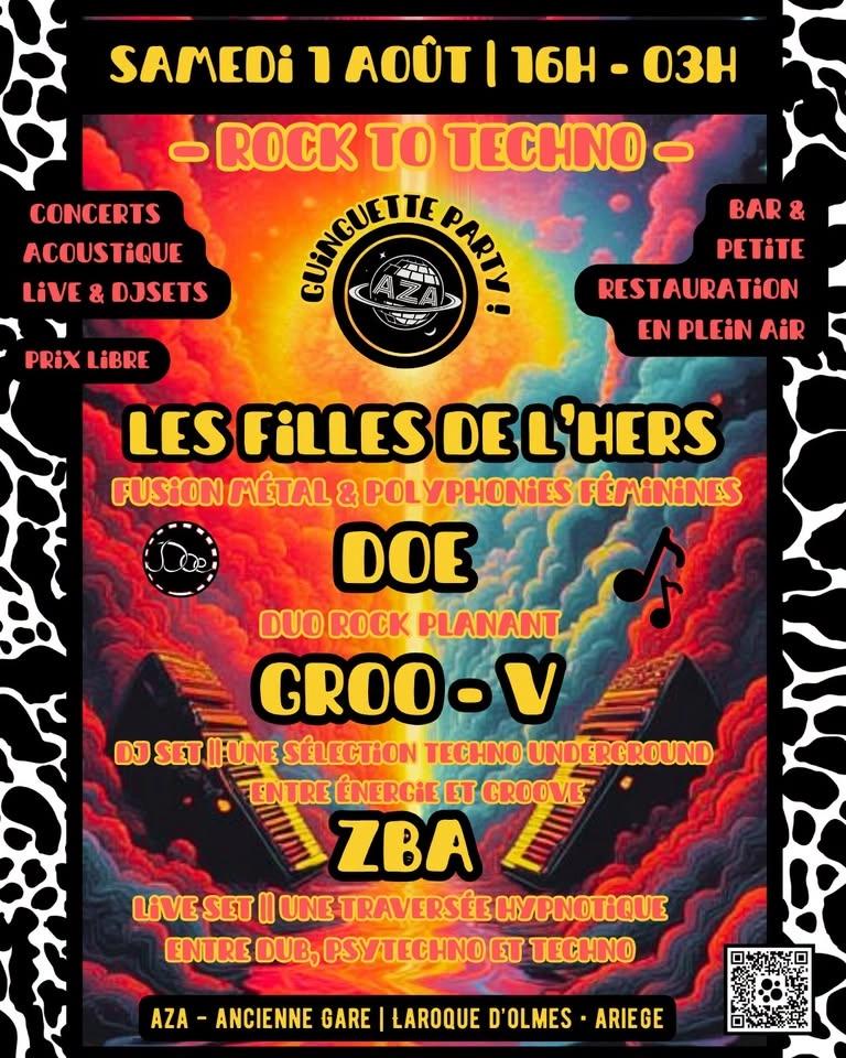 Rock to Techno | Open Air Party | 1 Août — Entrée prix Libre