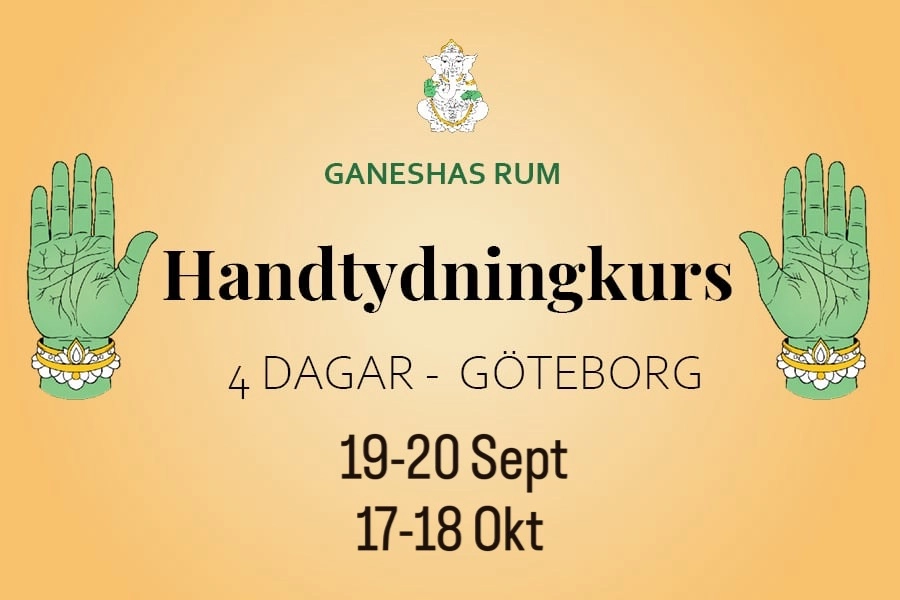 Välkommen till en kiromanti/handtydningskurs på 4 heldagar/2helger med Malin .