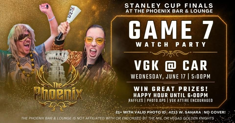 🏒 Golden Knights GAME 7 Watch Party 🖤💛