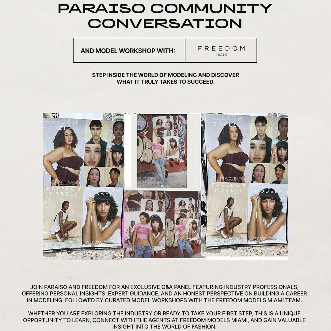 PARAISO Miami Swim Week Community Conversation With Freedom Models