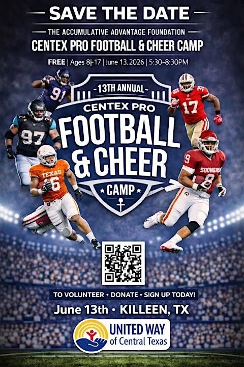 13th Annual CenTex Pro Football/Cheer Camp