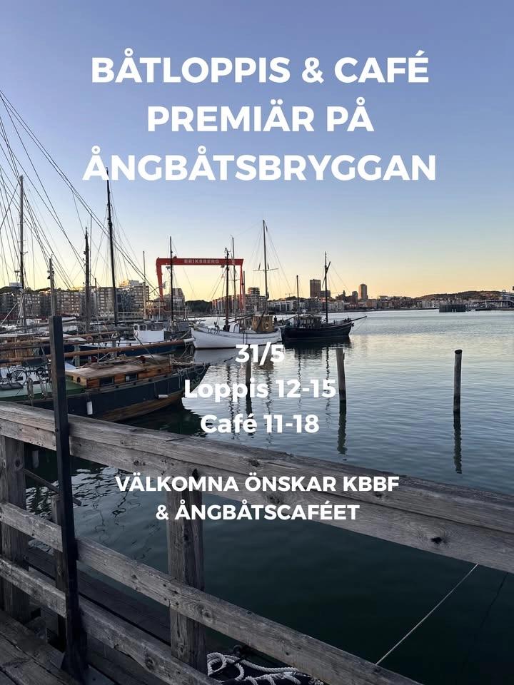 Båtloppis & café premiär på Ångbåtsbryggan