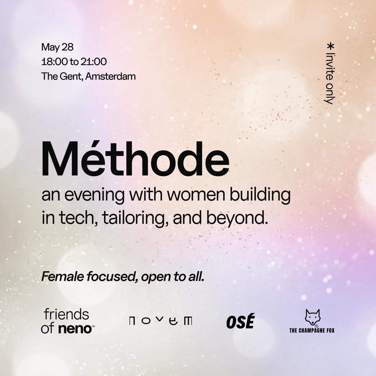 Méthode - an evening with women building in tech, tailoring, and beyond
