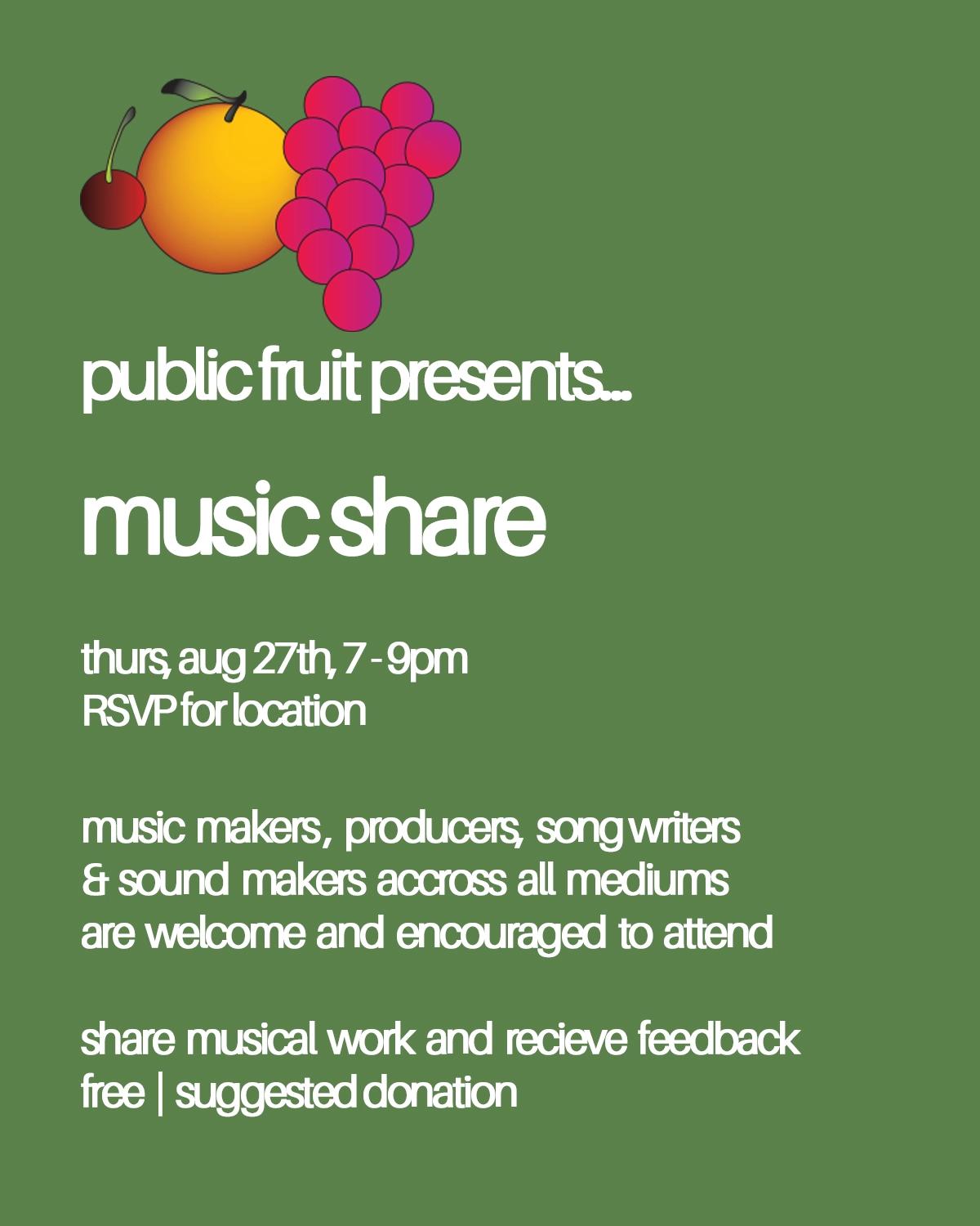 public fruit: music share