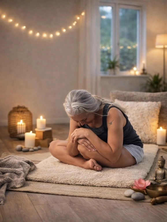 Yinyoga med avslutande healing och vila