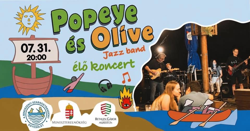 Popeye és Olíve Jazz band//Jazz est a BárKán//Mindszent