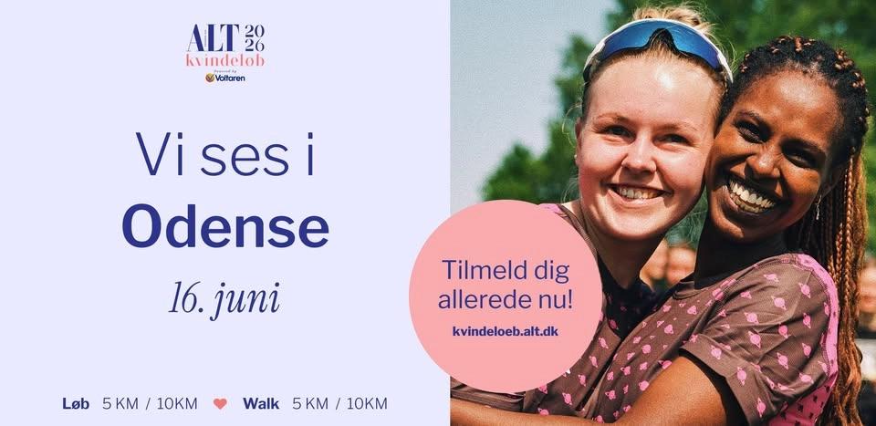Odense – Kom og vær med til ALT for damernes Kvindeløb!