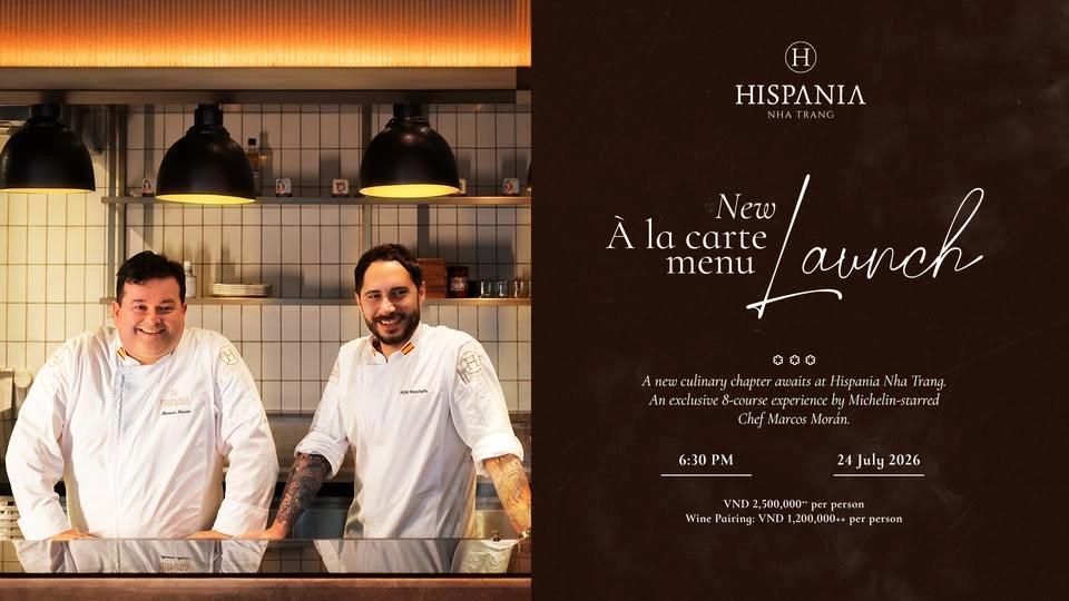 HISPANIA NHA TRANG NEW Γ LA CARTE MENU LAUNCH