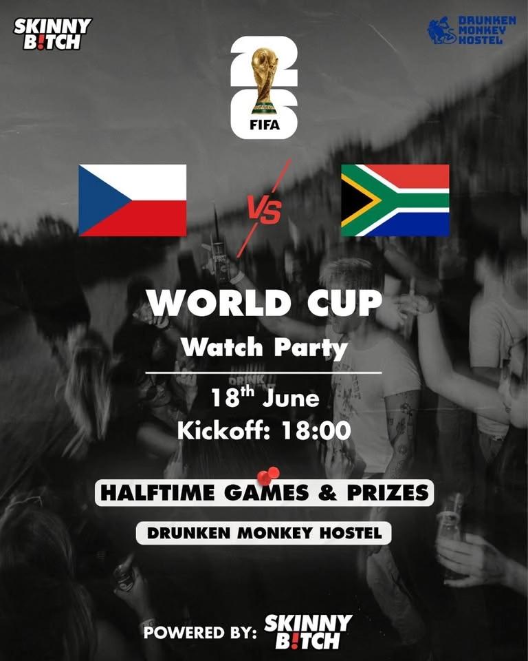 World Cup Watch Party: Hosted by Drunken Monkey Hostel X Skinny B!tch