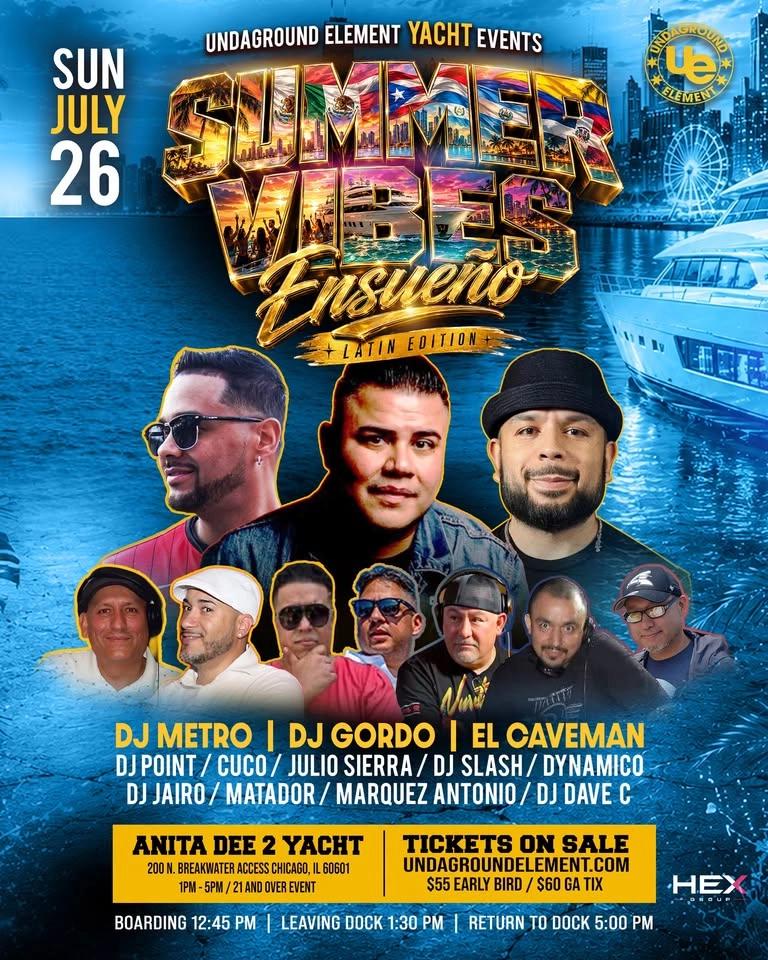 SUMMER VIBES ENSUEÑO - Latin Edition Yacht Party!
