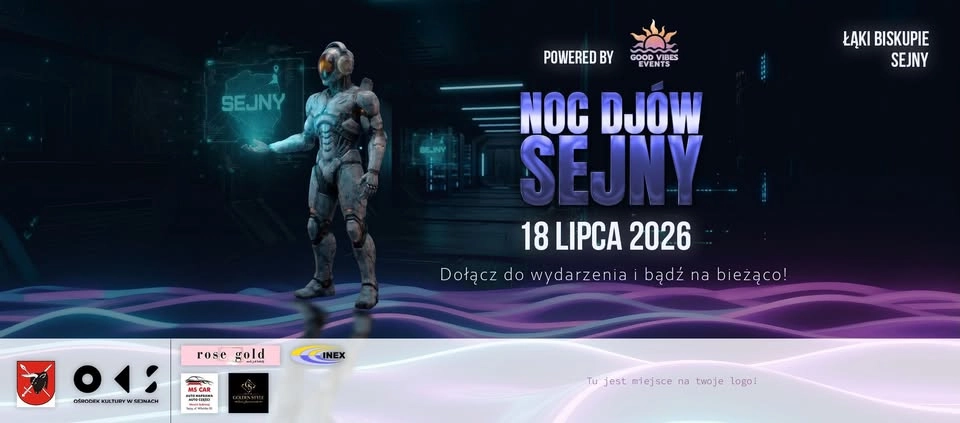 NOC DJ'ÓW Sejny 2026 // 18 Lipiec // Łąki Biskupie // wstęp wolny