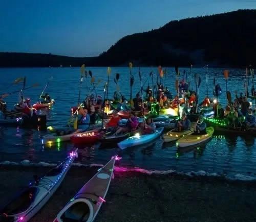 Glow Float at Butcher Jones on Saguaro Lake