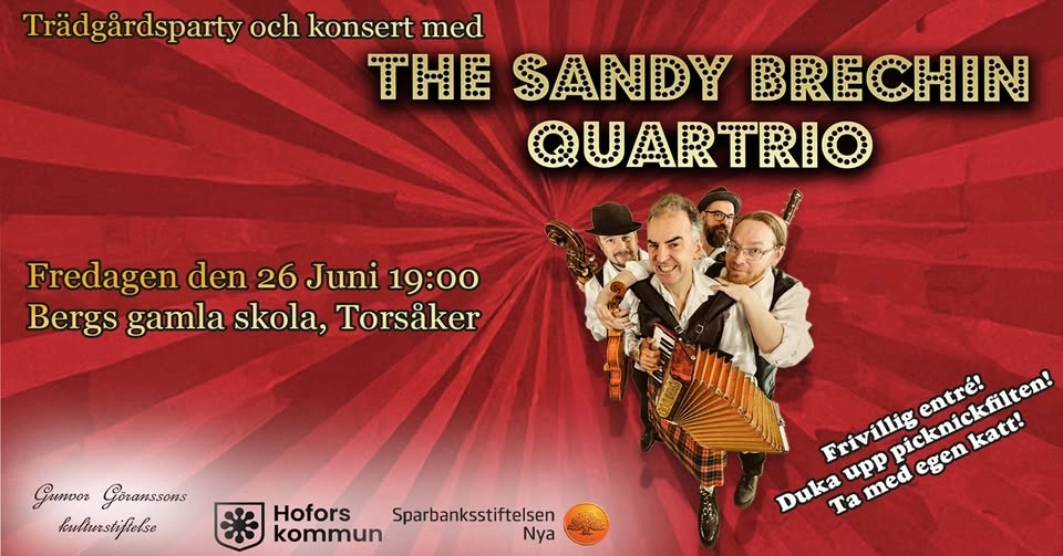 Trädgårdsparty och konsert - The Sandy Brechin Quartio