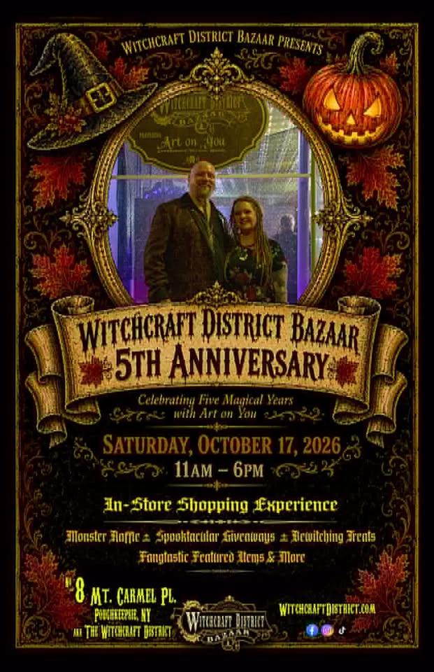 Witchcraft District Bazaar & AoY 5th Anniversary Celebration and In-Store Shopping Experience!