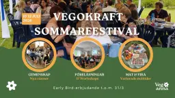 VegoKraft Sommarfestival 2026 Alingsås🌱💕 Early Bird -20% t.o.m. 31/3😊