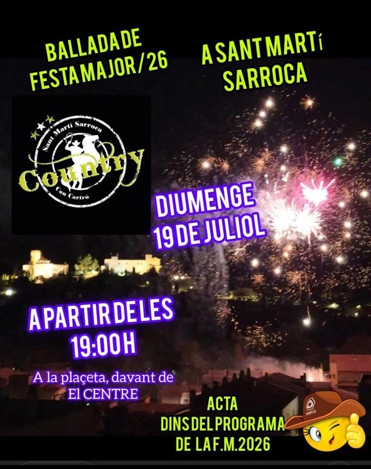 Ballada COUNTRY per la FESTA MAJOR de SANT MARTÍ SARROCA
