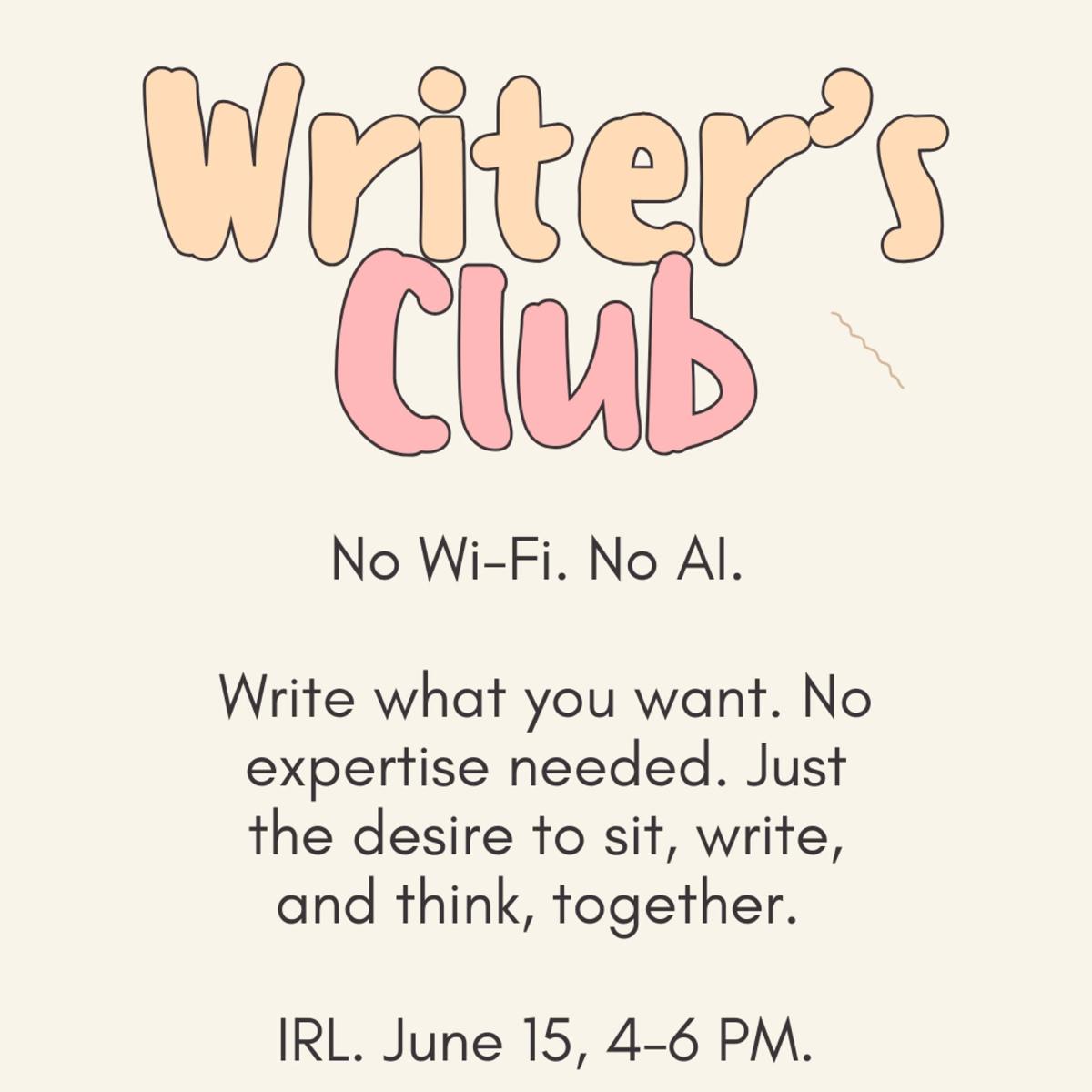 A Space For People Who Desire to Write
