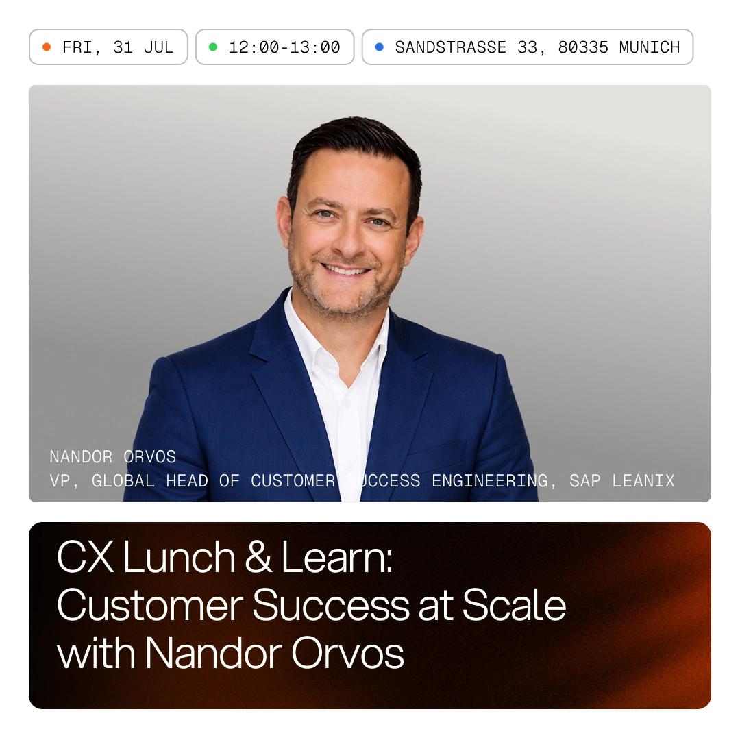 CX Lunch & Learn: Customer Success at Scale with Nandor Orvos