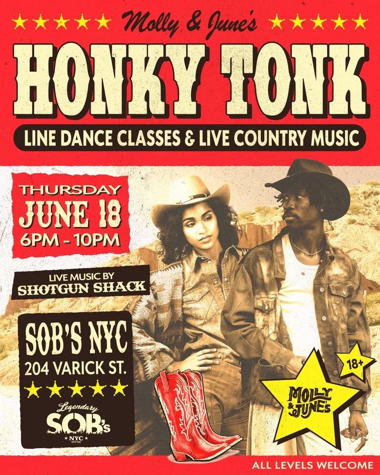 Molly & June's Honky Tonk: Line Dance Classes & Country Music
