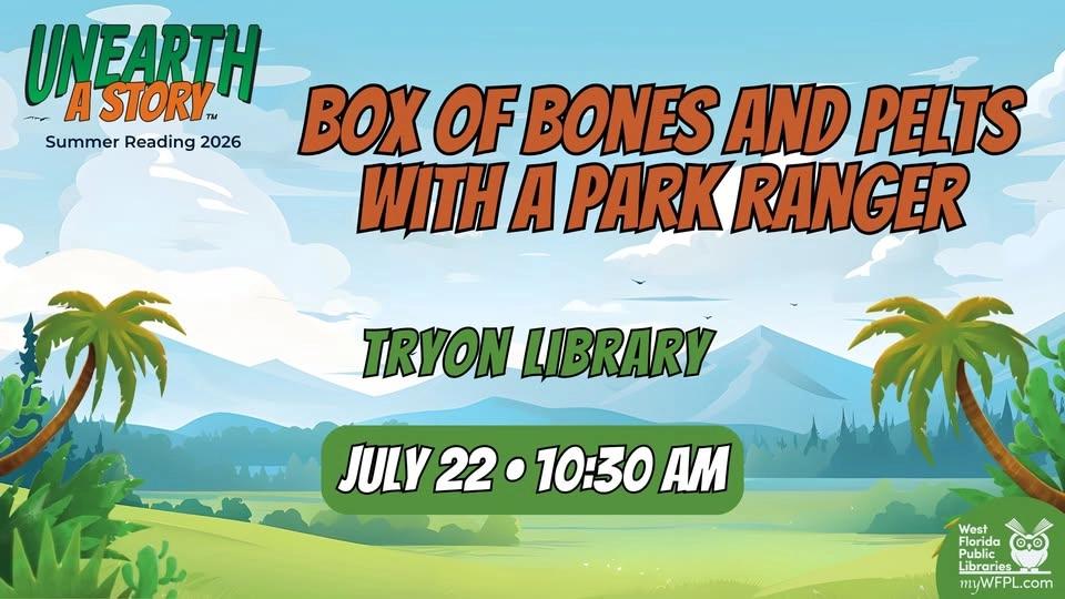 Box of Bones and Pelts with a Park Ranger at Tryon Library
