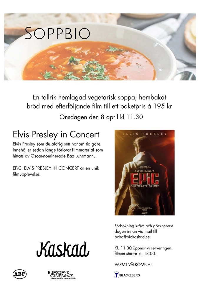 Soppbio, Film: Elvis Presley in Concert