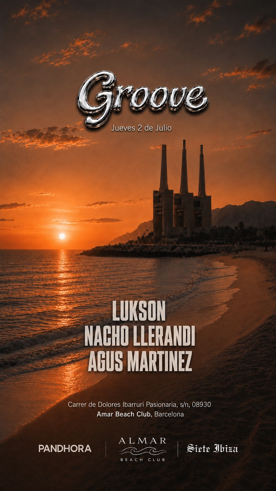 FREE OPEN AIR 'GROOVE' (PANDHORA X SIETE IBIZA)