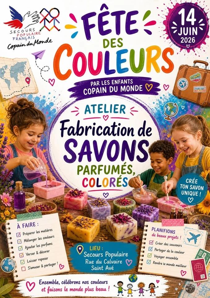 Fête des Couleurs Atelier Fabrication de savons