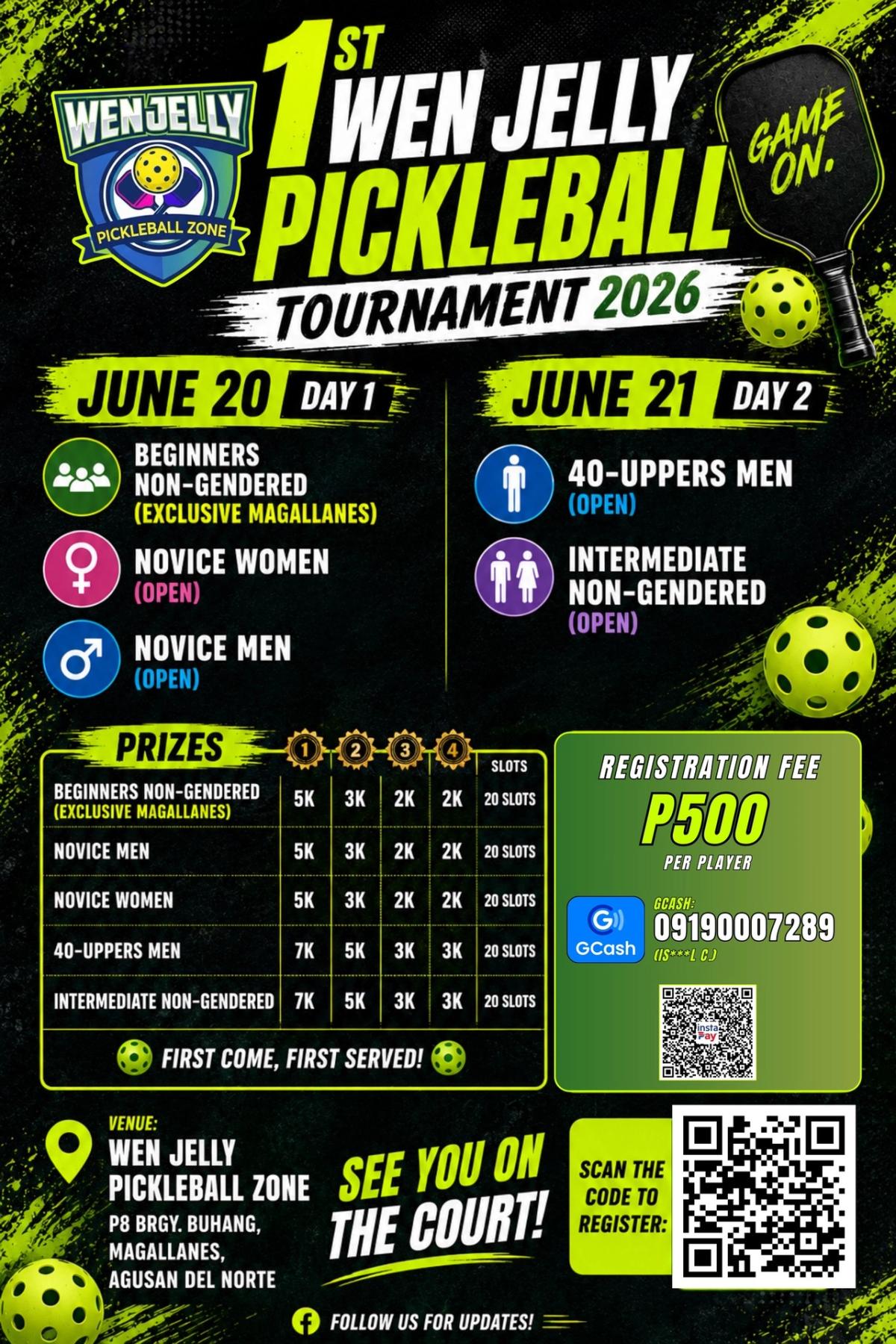 FIRST WEN JELLY PICKLEBALL TOURNAMENT 2026