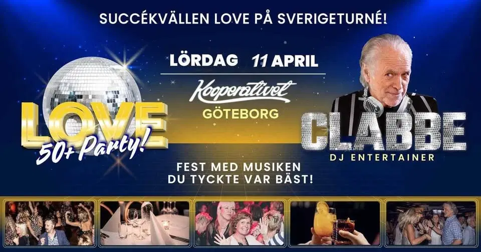 Love 50+ party Göteborg