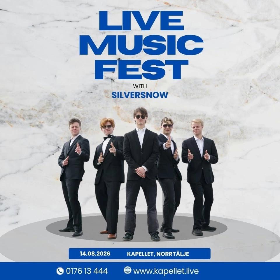 Silversnow på Kapellet – livefest med dans från första låten