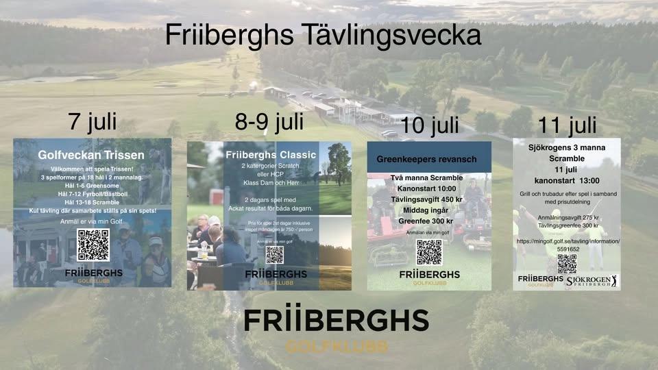 Tävlingsveckan på Friiberghs Golfklubb