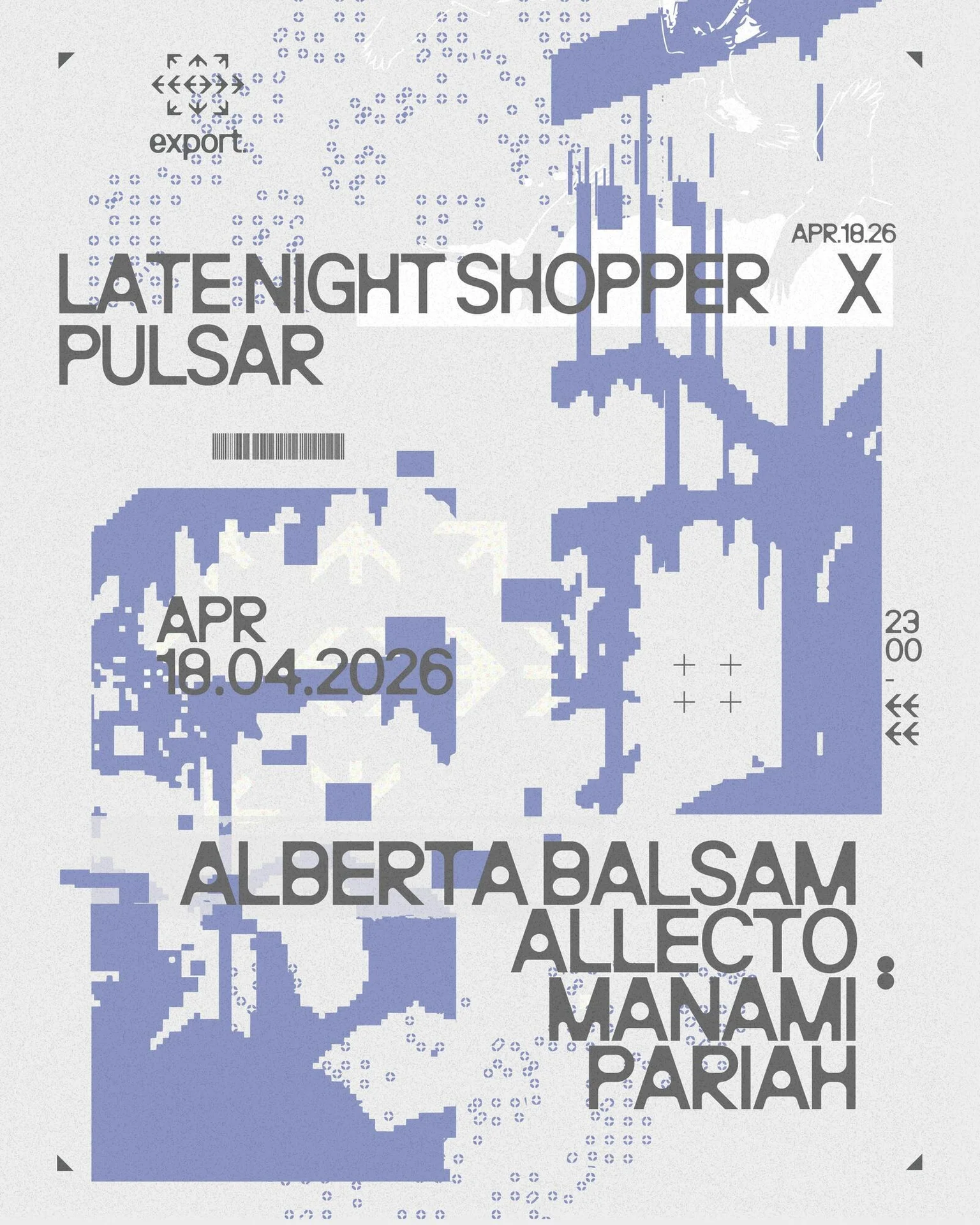 Pulsar x Late Night Shopper: Alberta Balsam, Allecto, Manami, Pariah