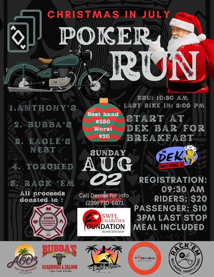 Christmas In August Poker Run