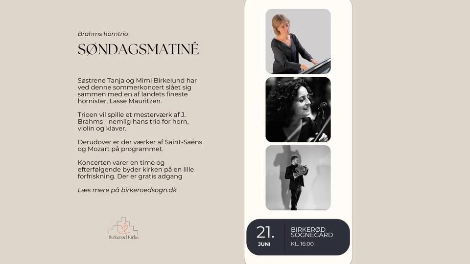Søndagsmatiné - Brahms horntrio