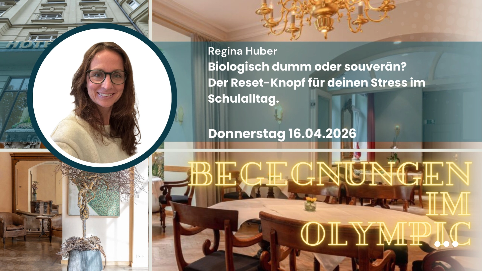 Begegnungen im Olympic - Schluss mit der Resilienz Lüge mit Christine Huber