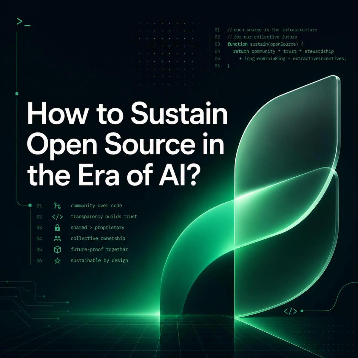 How to Sustain Open Source in the Era of AI? -- A SF community conversation on incentives, fairness, and the future of the software commons