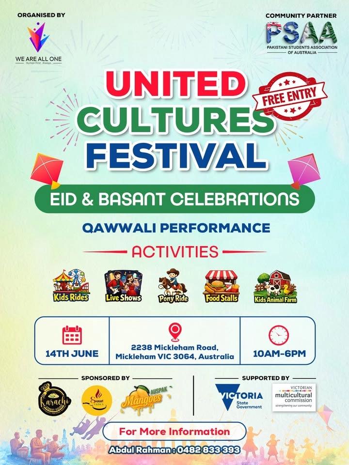 United Cultures Festival 2026 | FREE ENTRY